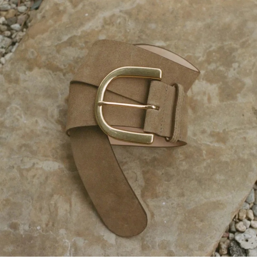 Doen Cora belt tan suede S/M